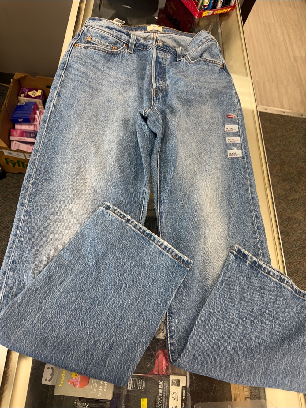 Levi's 501 Curve Stretch Button Fly Straight Leg Blue Denim Jeans
Bin 7 #21 - Picture 2 of 7